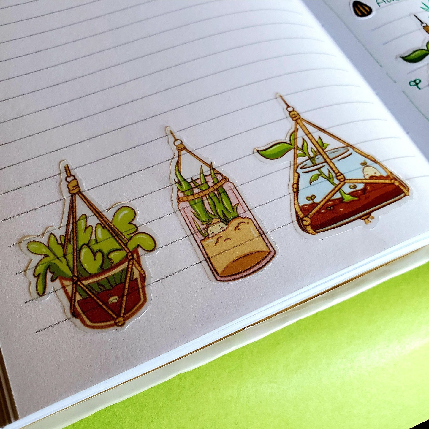 Planner Sticker sheet "Bobo hanging glass plants"