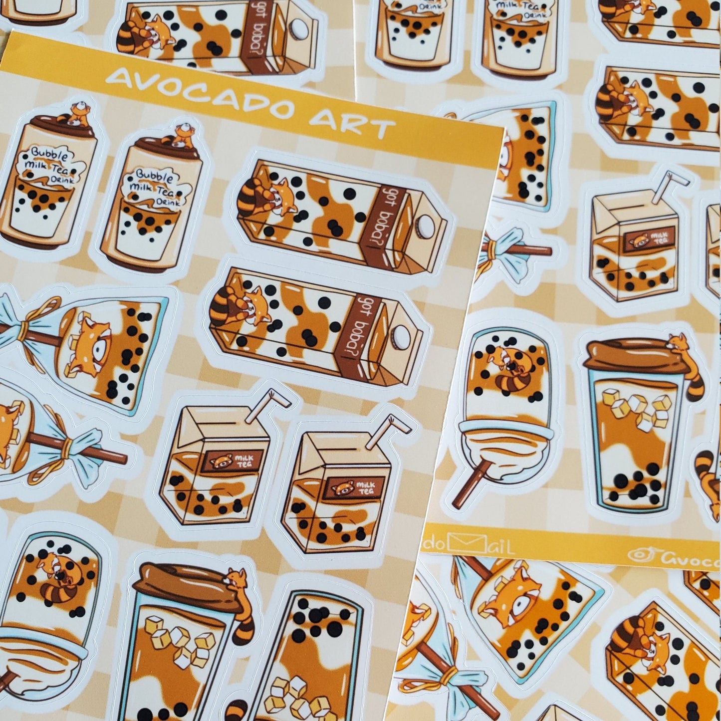 Summer Boba Sticker Sheet