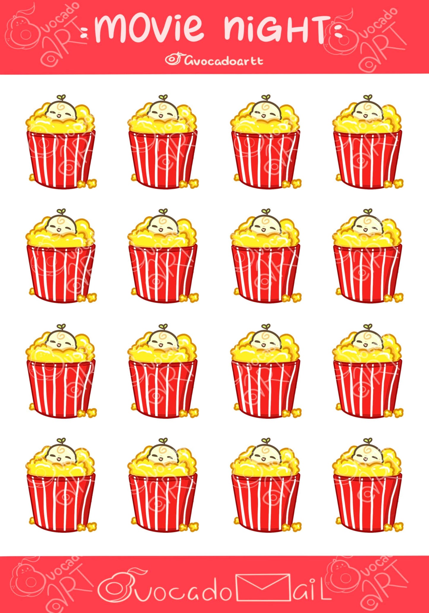 Planner Sticker sheet "Bobo Movie"
