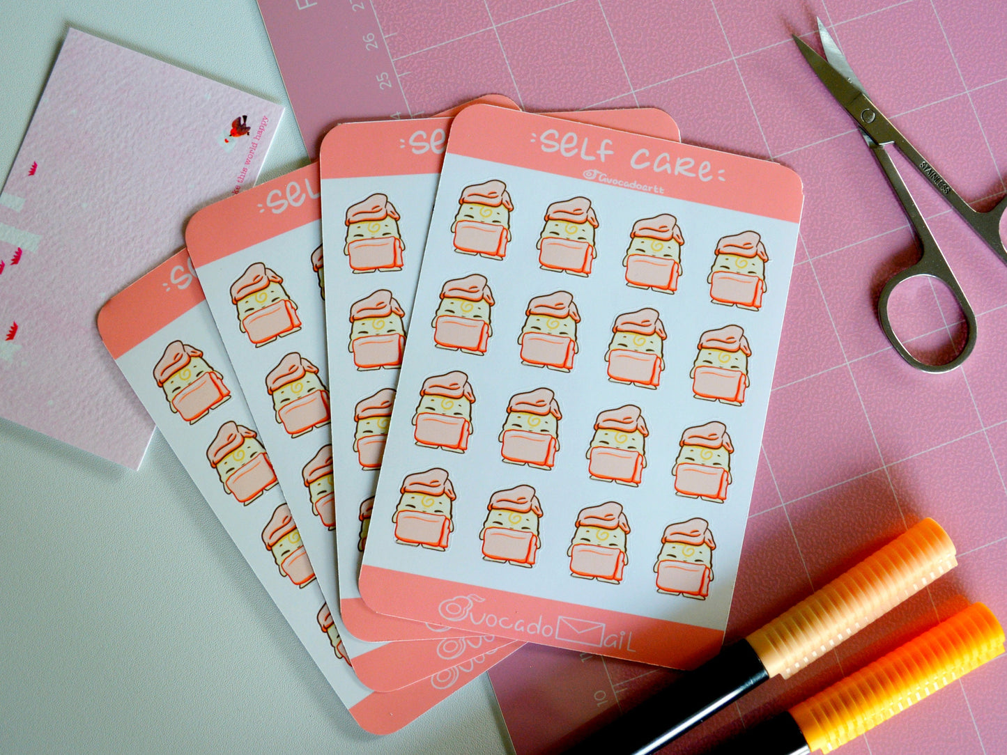 Planner Sticker sheet "Bobo Self Care"