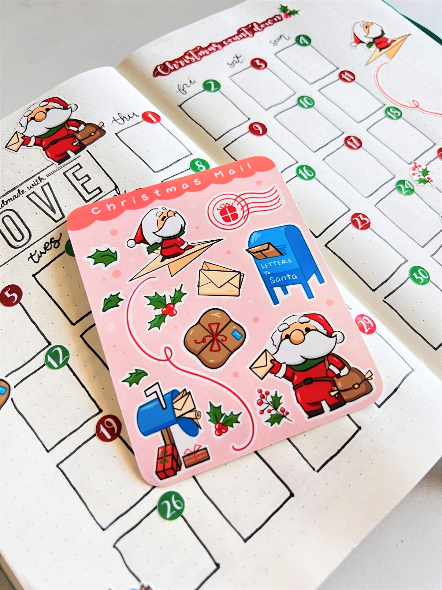 Christmas Mail sticker sheet