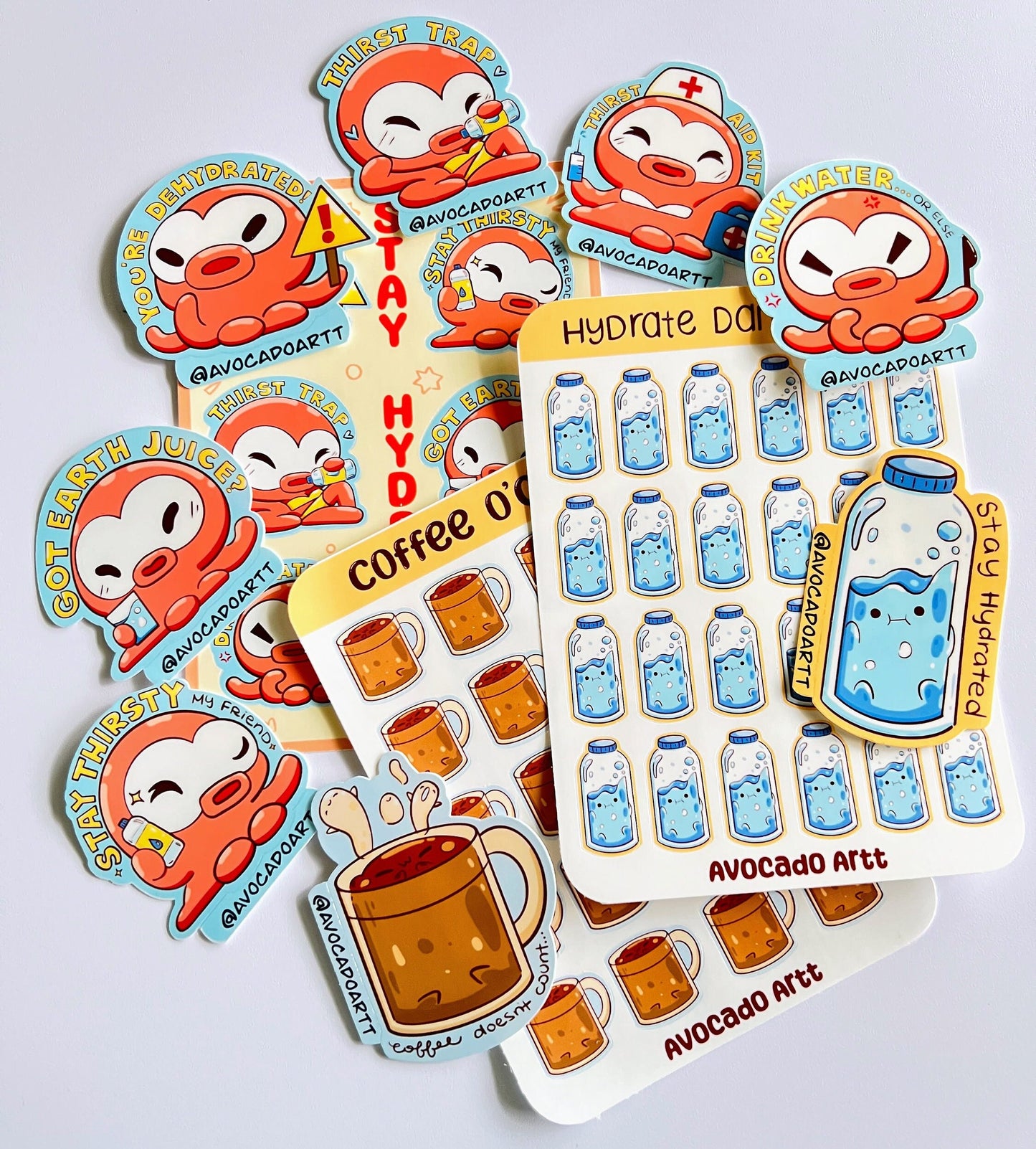 Stay Hydrated Sticker Pack
