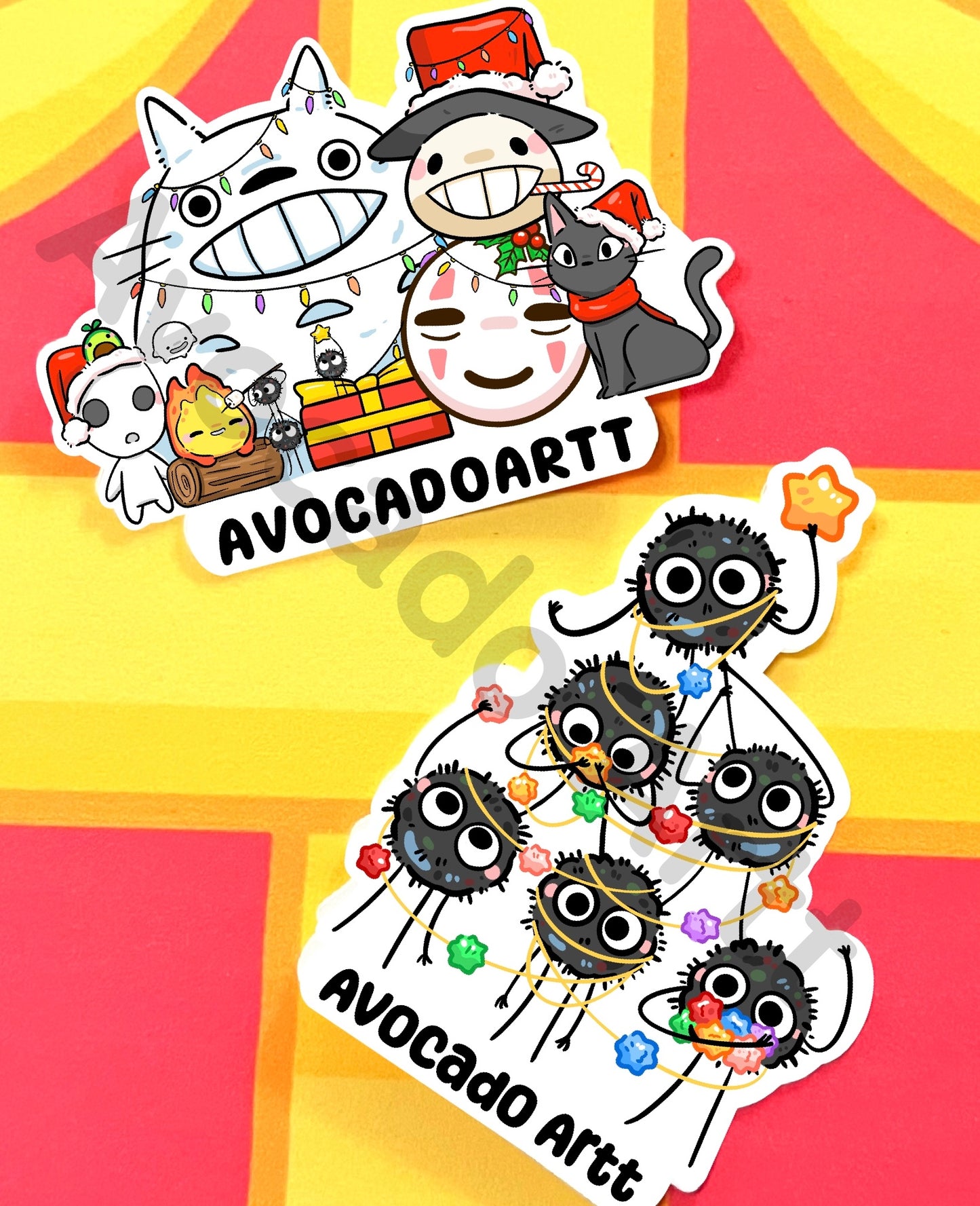 Soot Sprite Christmas Sticker