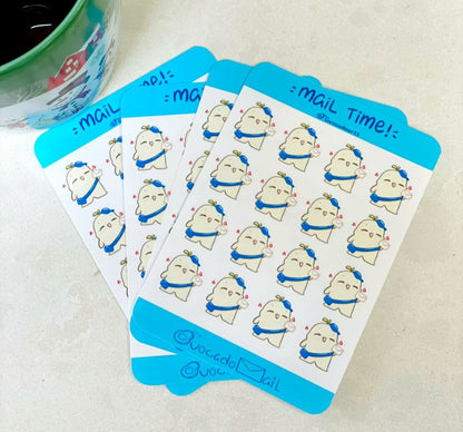 Planner Sticker sheet "Bobo Mail Time!"