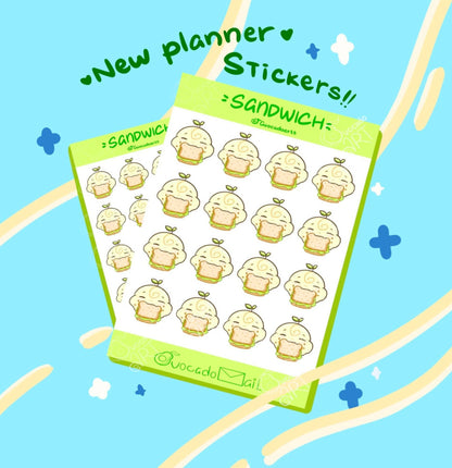 Planner Sticker sheet "Bobo Sandwich"