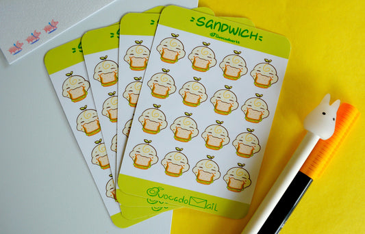Planner Sticker sheet "Bobo Sandwich"