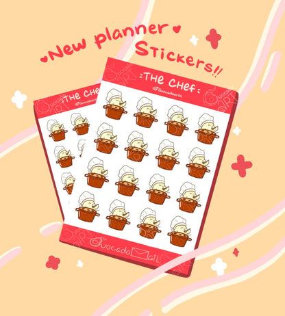 Planner Sticker sheet "Bobo The Chef"