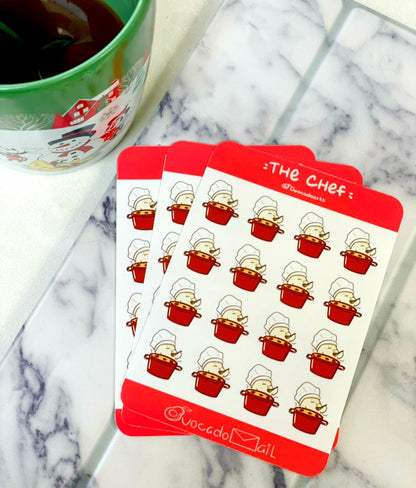 Planner Sticker sheet "Bobo The Chef"