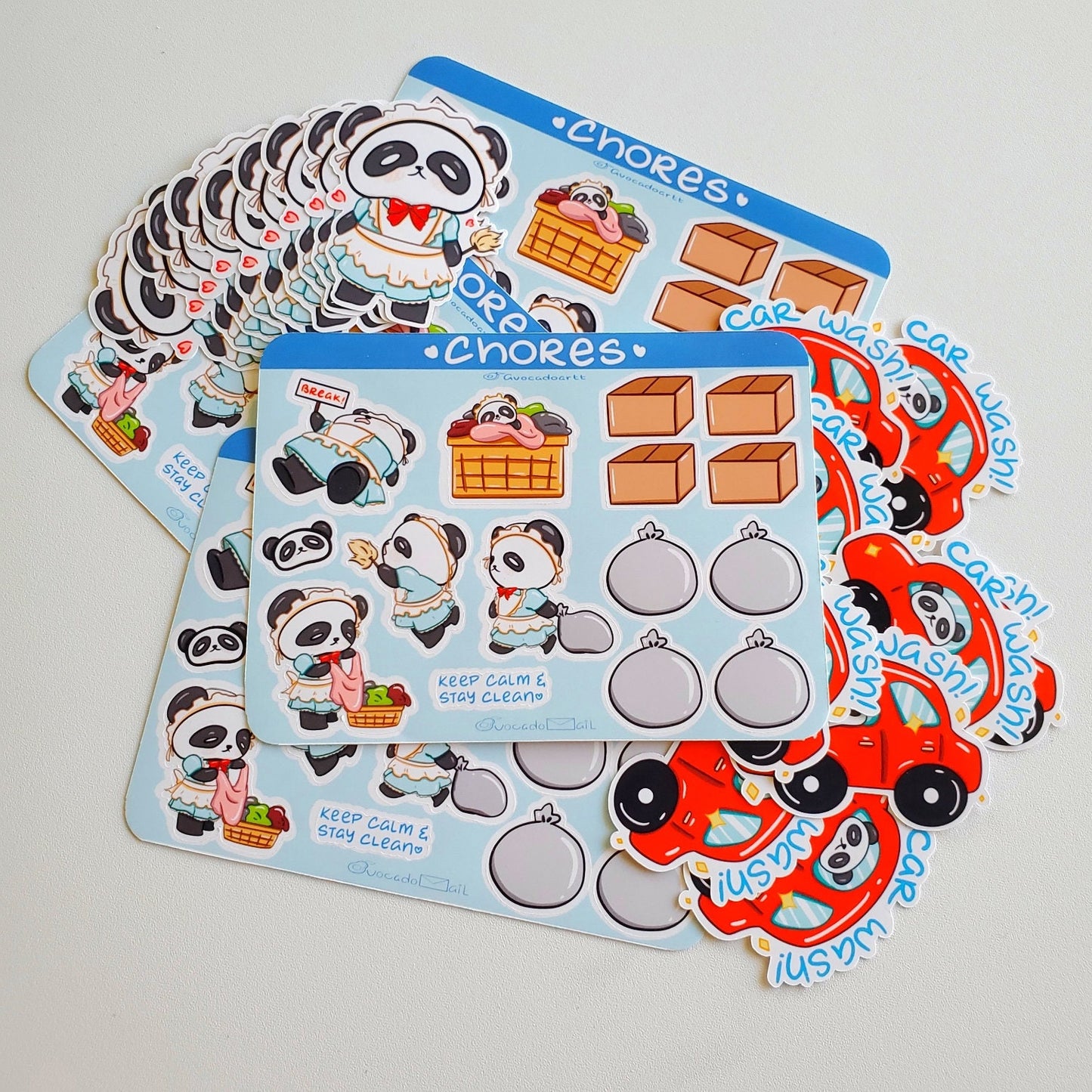 Planner Stickers "Boochi Chores" Set