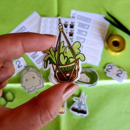Planner Sticker sheet "Bobo hanging glass plants"