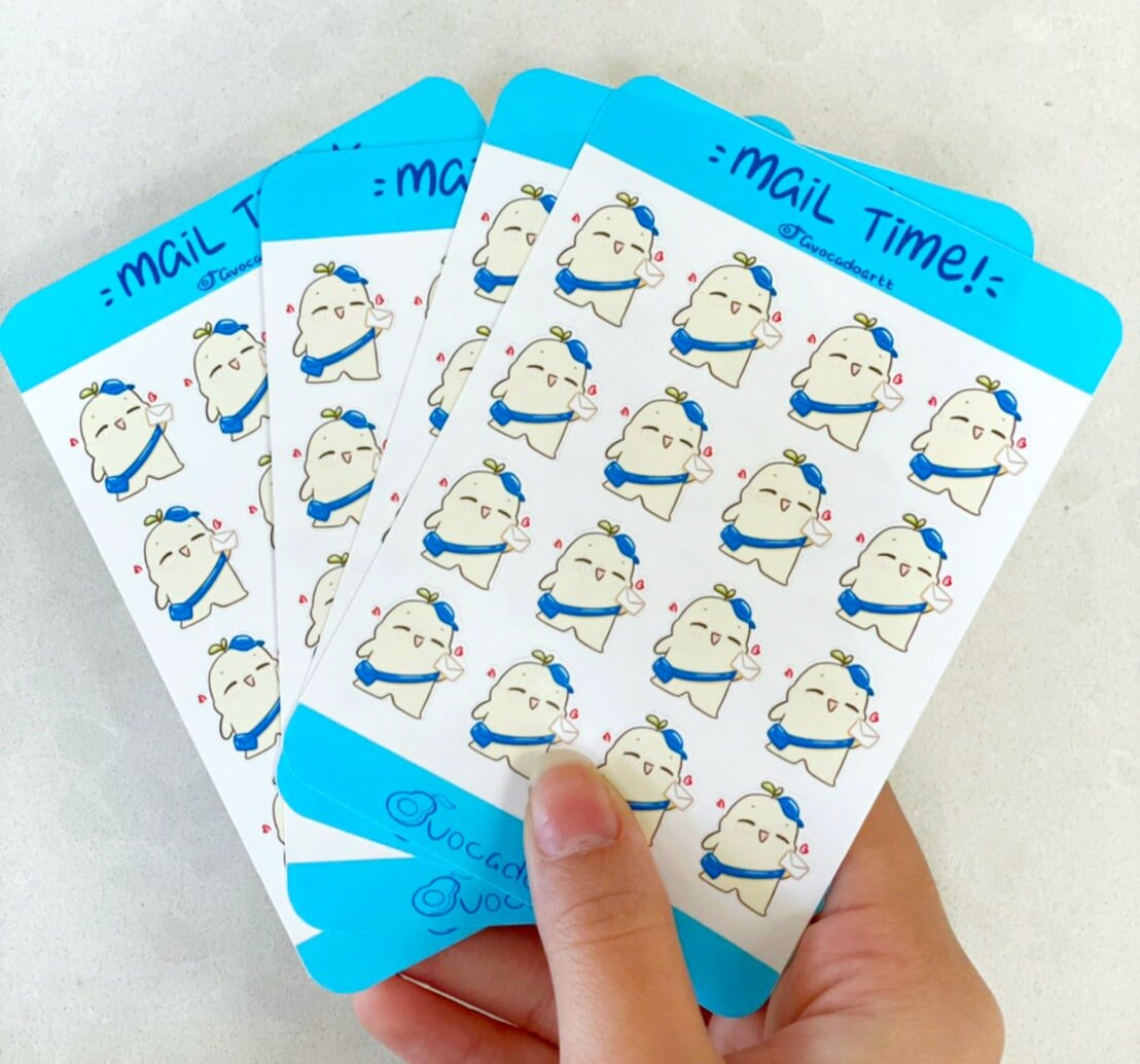 Planner Sticker sheet "Bobo Mail Time!"