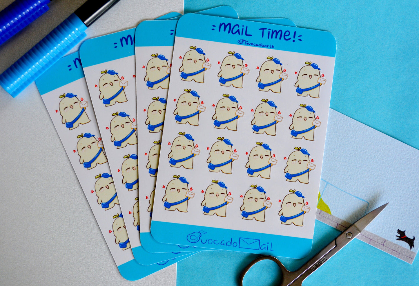 Planner Sticker sheet "Bobo Mail Time!"