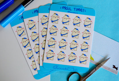 Planner Sticker sheet "Bobo Mail Time!"