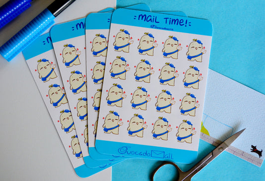Planner Sticker sheet "Bobo Mail Time!"