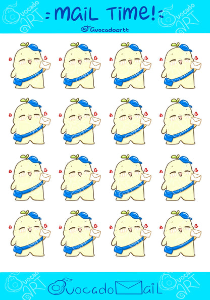 Planner Sticker sheet "Bobo Mail Time!"