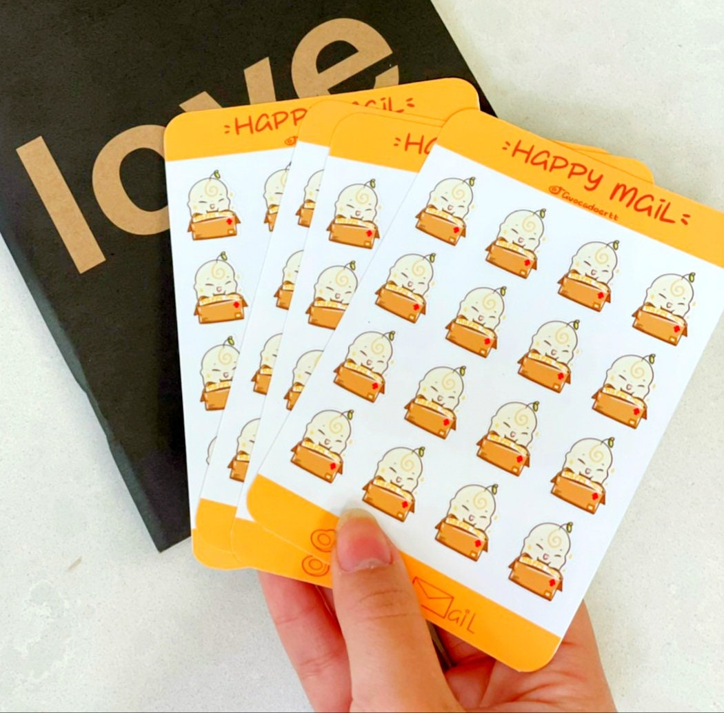Planner Sticker sheet "Bobo Happy Mail"