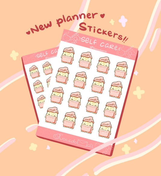 Planner Sticker sheet "Bobo Self Care"