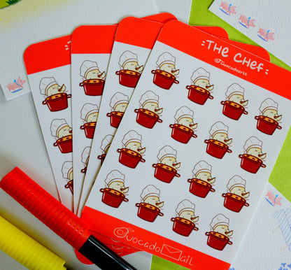Planner Sticker sheet "Bobo The Chef"