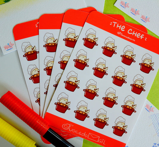 Planner Sticker sheet "Bobo The Chef"