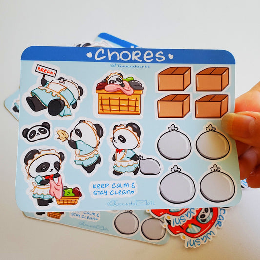 Planner Stickers "Boochi Chores" Set