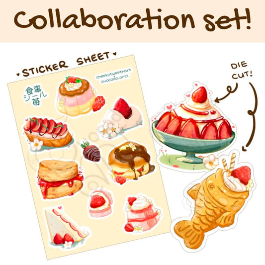 Strawberry Dessert Sticker Pack