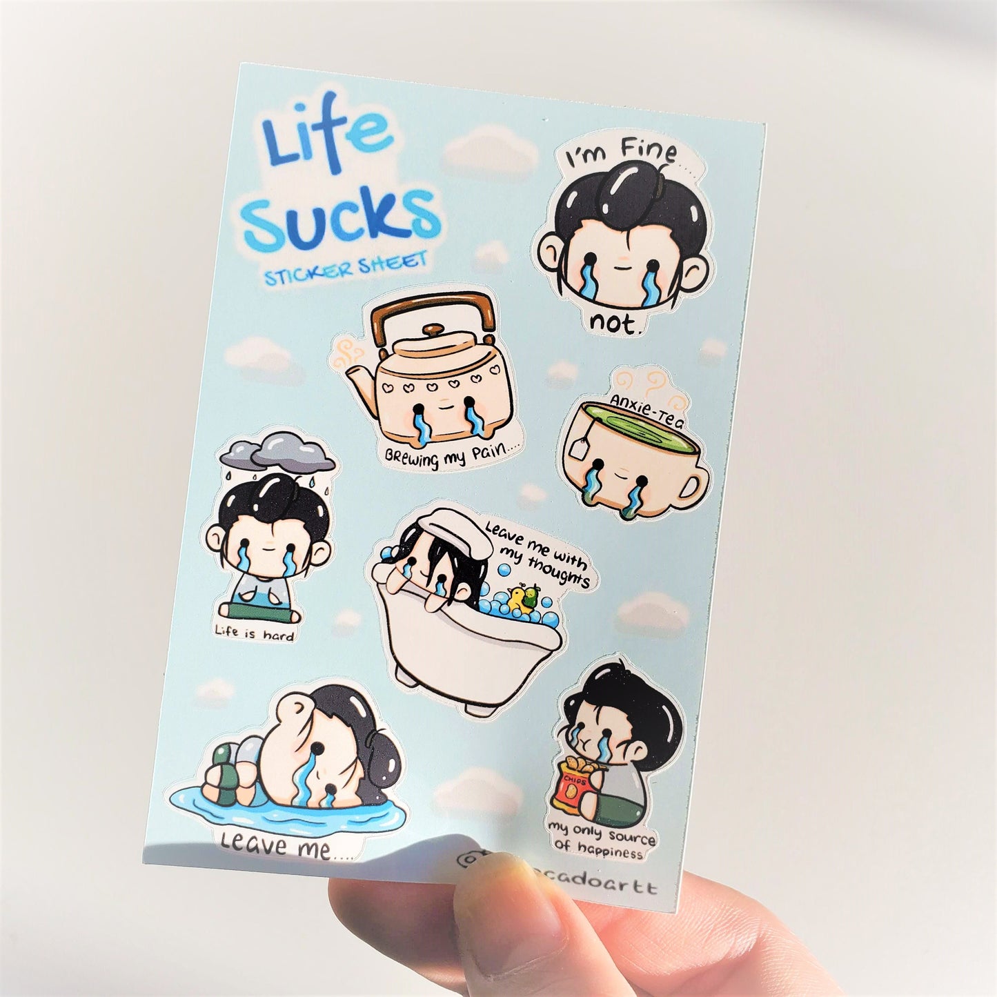 Bullet Journal Stickers "Life Sucks"