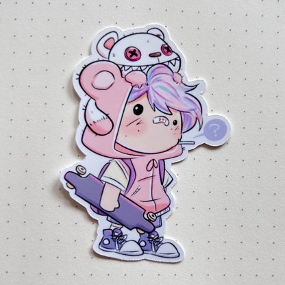 Pink Boy, Mad Teddy Sticker