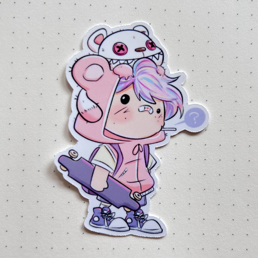 Pink Boy, Mad Teddy Sticker