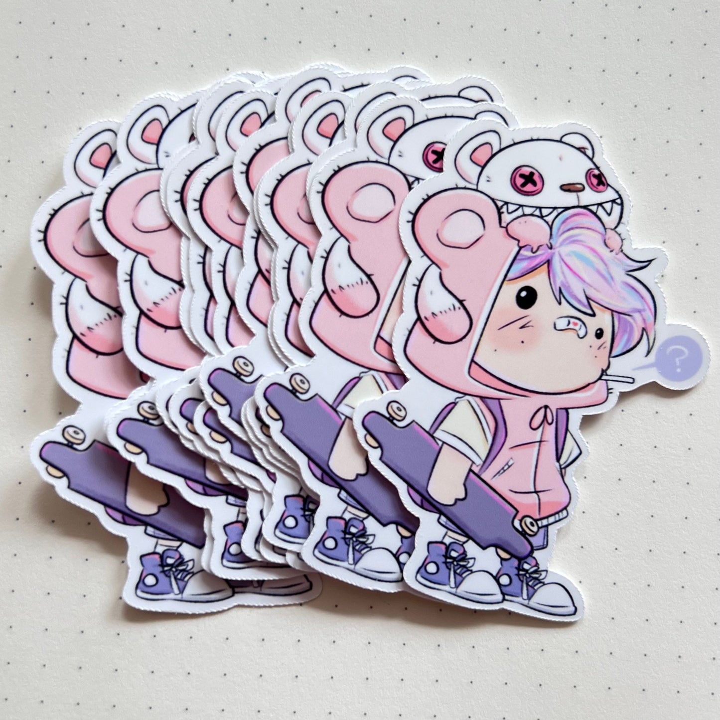 Pink Boy, Mad Teddy Sticker