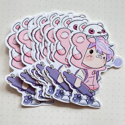 Pink Boy, Mad Teddy Sticker