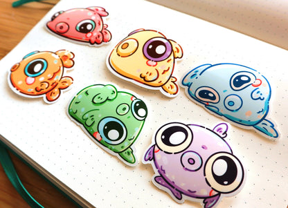 Guppy Fish Sticker Pack