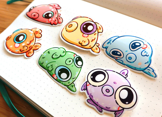 Guppy Fish Sticker Pack