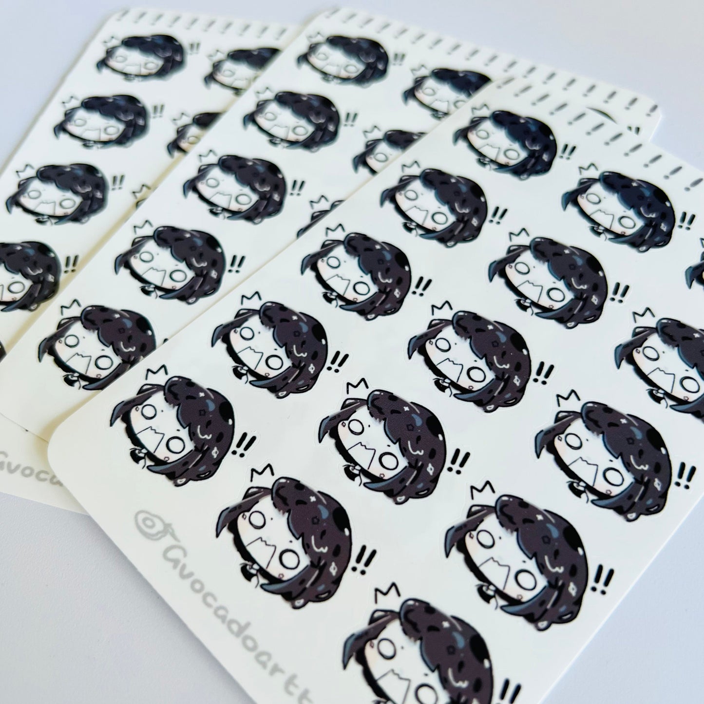 Black & White stickers: Planner stickers, Chibi stickers, Journal stickers, stationary, sticker sheet, die cut stickers, polaroid.