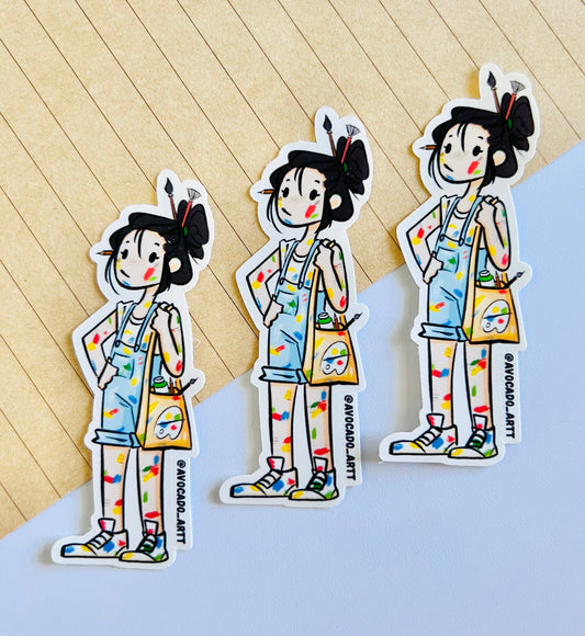 Summer Girl Sticker "Artist"