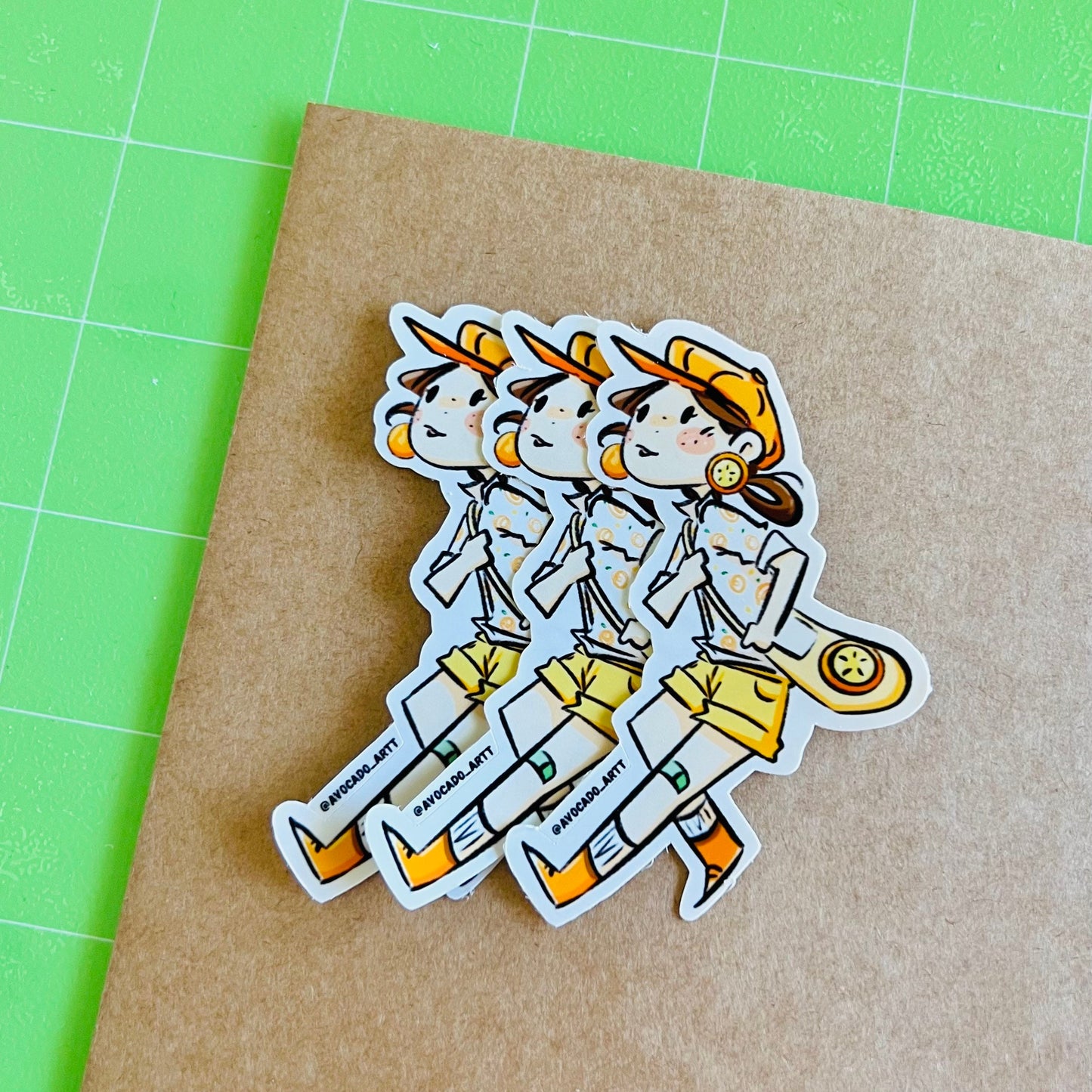 Summer Girl Sticker "Orange"