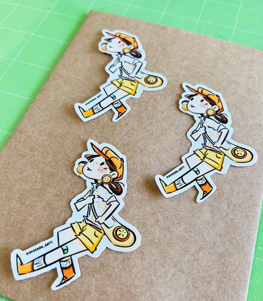 Summer Girl Sticker "Orange"