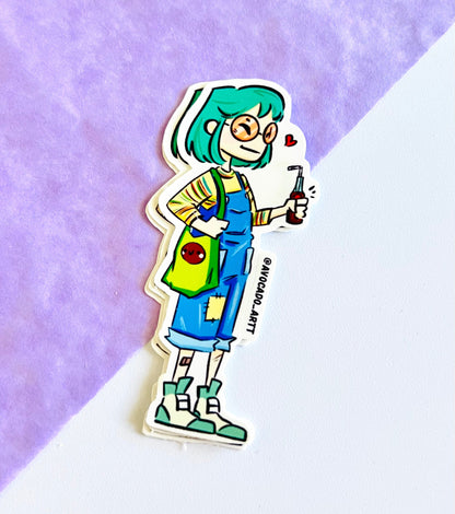 Summer Girl Sticker "Avo Tote Bag"