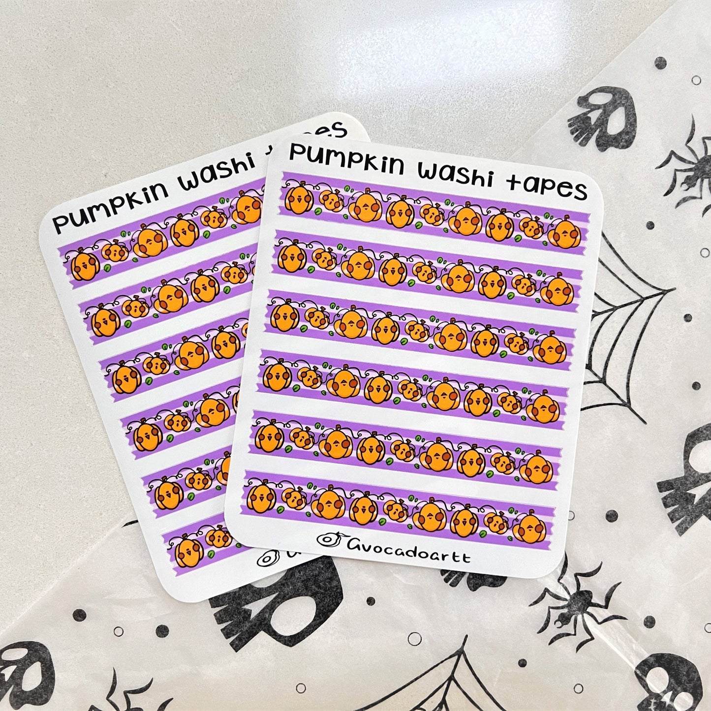 Halloween Washi Tape Sticker Sheets