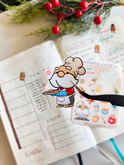 Santa Cookies Sticker Sheet