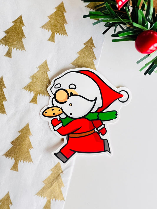 Runaway Santa Sticker