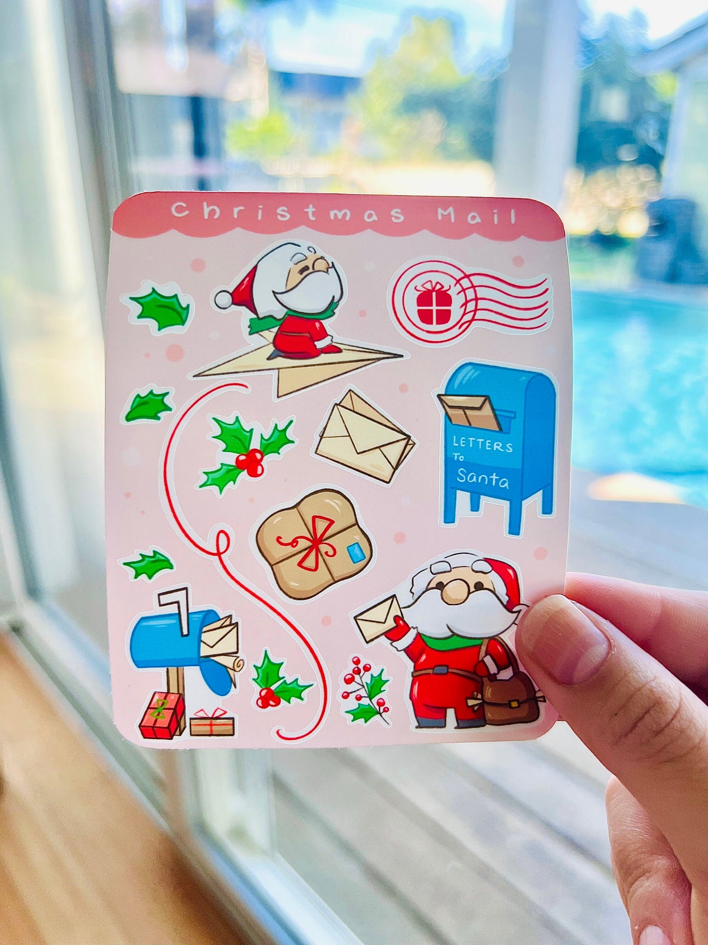 Christmas Mail sticker sheet