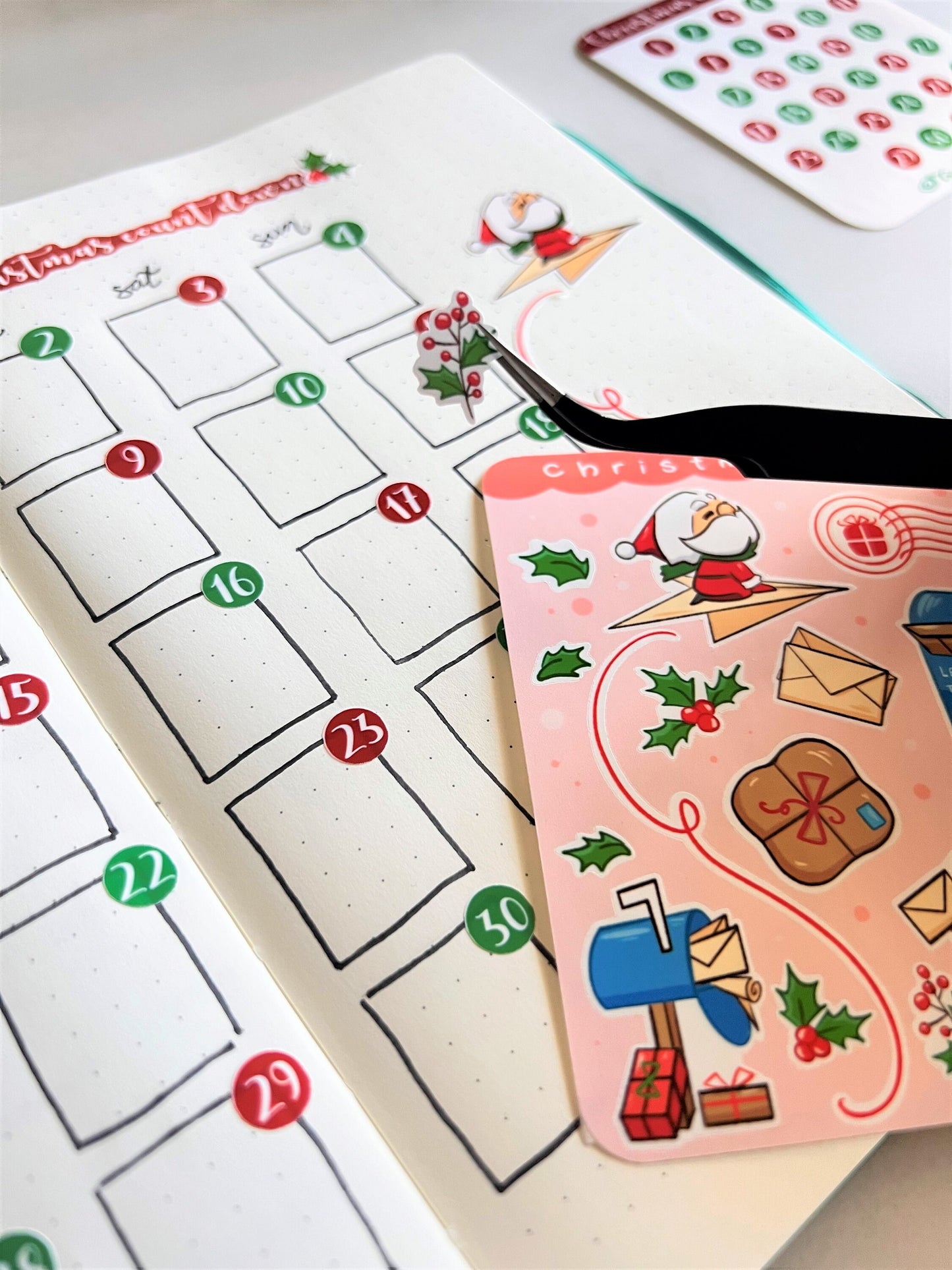 Christmas Mail sticker sheet