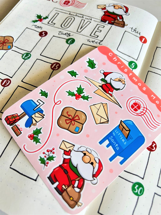 Christmas Mail sticker sheet