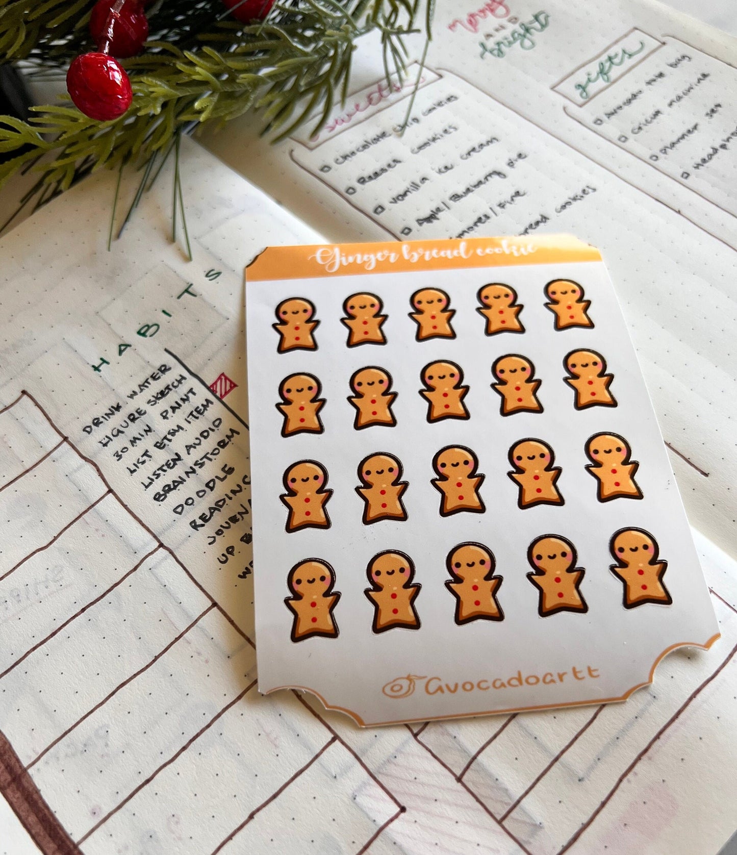 Gingerbread Sticker Sheet