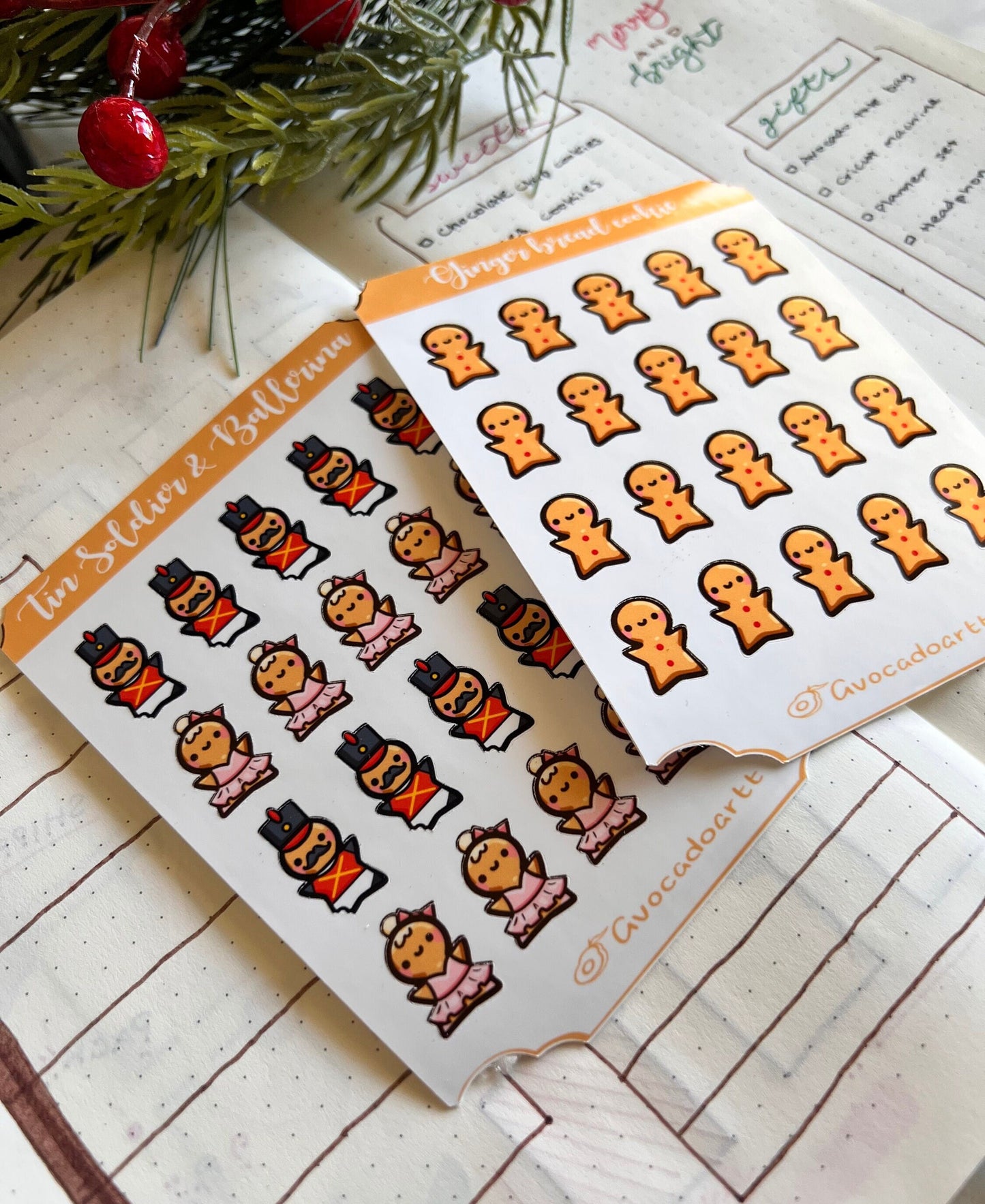 Gingerbread Sticker Sheet