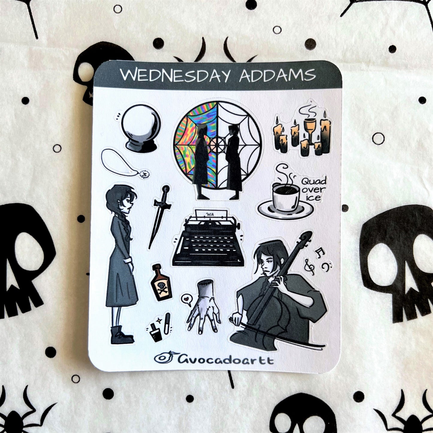 Wednesday Sticker Sheet