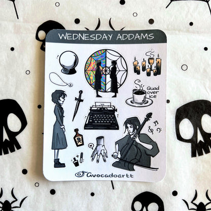 Wednesday Sticker Sheet