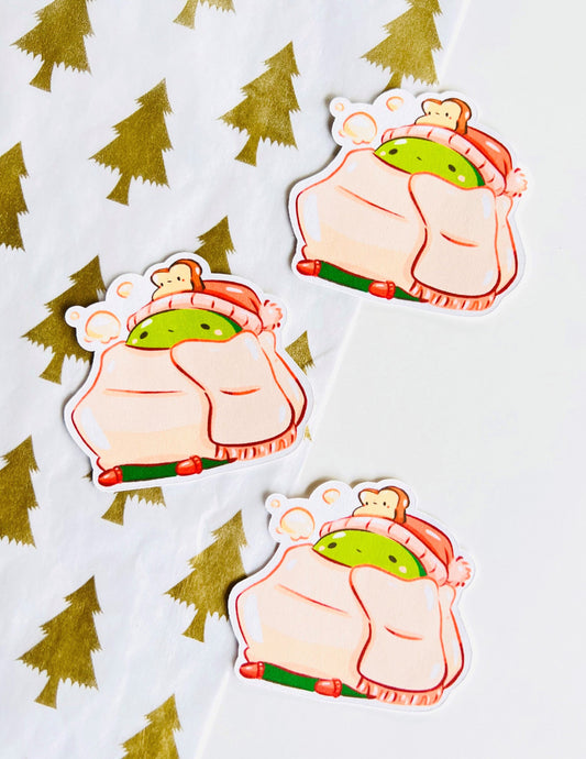 Winter Avocado sticker