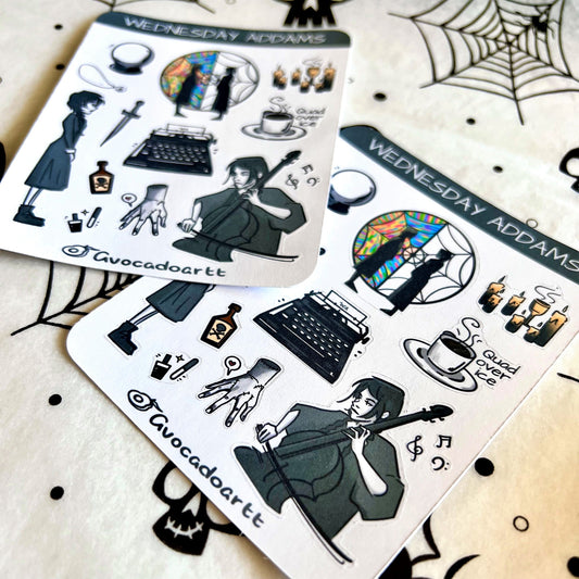 Wednesday Sticker Sheet