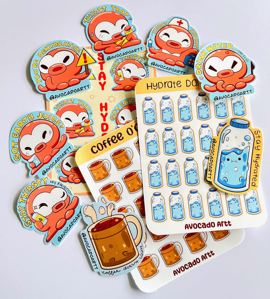 Stay Hydrated Sticker Pack